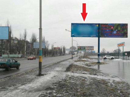 Билборд A в Павлограде, 3х6  вул. Дніпровська, 129 (Центр, Варус, поворот на вул. Богуна Івана) фото 1