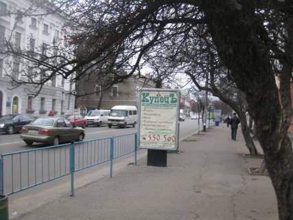 Ситилайт A в Житомире вул. Перемоги (кафе Арт Бургер, зупинка Собор) ст.А фото 1