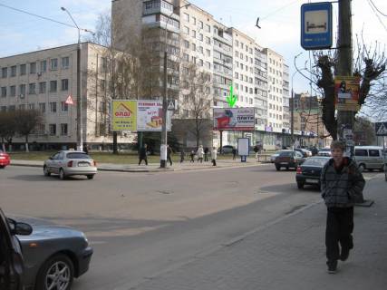 Билборд B в Житомире, 3х6  вул.Кочерги 6 (центр міста, м-н КЮЗ, поруч р-к Житній) ст.Б фото 1