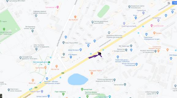 Скроллер A в Киеве, 3,14 X 2,3 м  пр. Голосіївський, 103 - 271284 схема