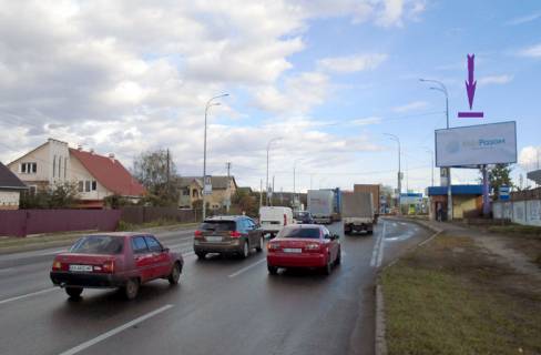 Билборд A в Киеве Гостомельське шосе, зупинка,  перед поворотом на  Ірпінь, напрямок Київ фото 1