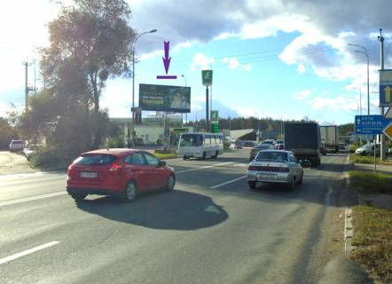 Билборд B в Киеве Гостомельське шосе, 23км+700м,  АЗС "ОККО", поворот на  Ірпінь, напрямок на Ірпінь, Бучу фото 1