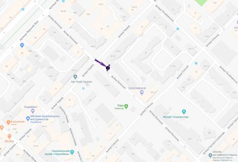 Сiтiлайт B у Києві, 1,2 X 1,8 м  вул. Волоська, 22/28 схема