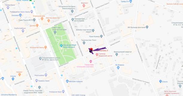 Ситилайт A в Киеве, 1,2 X 1,8 м  вул. Ковпака,3, ЖК Французкий Квартал схема