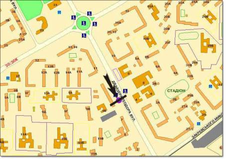 Призма A в Киеве вул. Драйзера, 9 у напрямку ринку "Троєщина" - 270692 схема