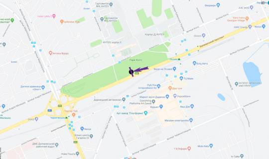 Призматрон, Призма A у Києві, 6 X 3 м  пр. Броварський,  навпроти вул. Кіото, 19, КНТЕУ - 270700 схема