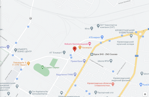 Білборд, Бігборд (Борд)  A у Кропивницький (Кіровоград) пр-т Комуністичний / вул. Чорновола схема