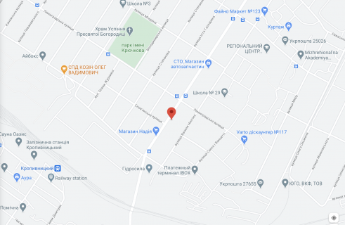 Билборд B в Кропивницкий (Кировоград) Героїв Маріуполя вул. (Генерала Родимцева) (перед зупинкою  АТБ ) схема