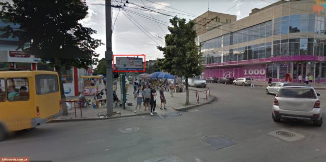 Билборд B в Кропивницкий (Кировоград), 3x6  вул. Преображенська (ресторан «Київ» Центр).  фото 1