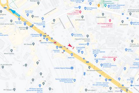 Видеоборд A в Харькове, 12,48х10,56  просп. Аерокосмічний (Гагаріна), 20, Левада (кол. Проспект Гагаріна) з центру (ОРГТЕХНІКА, гіпермаркет КЛАСС, Автовокзал "Левада", дорога в аеропорт) - 381810 схема