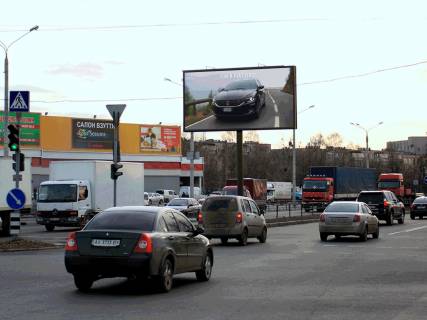 Видеоборд B в Харькове, 6x3  просп. Льва Ландау (50-річчя СРСР)+ Байрона (Героїв Сталінграда) пр-т, 136д, з центру (гіпермаркет "Клас", "Комунальний Ринок") - 295704 фото 1