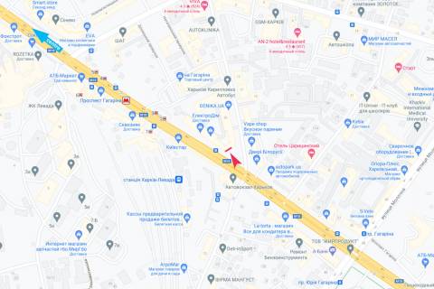 Видеоборд A в Харькове, 5,76х11,52   просп. Аерокосмічний (Гагаріна)  20, м. Левада (кол. Проспект Гагаріна), центр (ОРГТЕХНІКА, гіпермаркет КЛАСС, Автовокзал "Левада") *вертикальний - 381811 схема