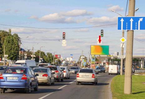 Видеоборд B в Харькове, 6x3  Шевченко ул. - Героев Труда ул, из центра (направление на Салтовку) - 295721 фото 1
