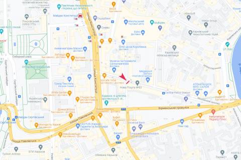 Видеоборд A у Харкові, 4,8х10,56  просп. Героїв Харкова (Московський), 10-12 - Короленка пров. 1, з центру (ТРЦ Ніколський) * вертикальний - 532151 схема