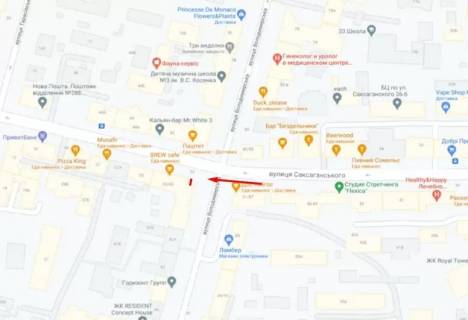 Видеоборд A у Києві,  8,64х19,2  Саксаганського вул., 53/80 (БЦ Форум Infiniti) - 381807 схема