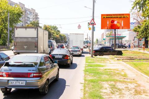 Видеоборд A в Харькове, 6x3  Полтавський шлях вул., 130/132 - Петра Болбочана вул. (Клапцова) ., з центру (Супермаркети "РОСТ", "Класс") - 381839 фото 1