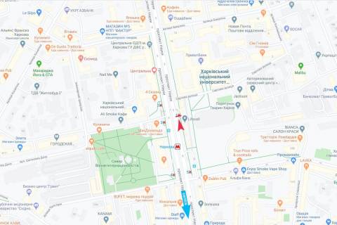 Видеоборд A в Харькове, 6x3  Науки просп. (Леніна просп.), м. Научная (Университет Радиоэлектроники ХНУРЭ новые ЖК "Дикси" и ЖК "Хай Хилл"), из центра - 295711 схема
