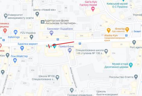 Видеоборд A в Киеве, 4,8х15,36  вул. Січових Стрільців (Артема) 37-41 - 295610 схема