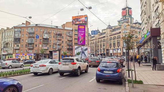 Видеоборд A у Києві, 5,12х13,44  Велика Васильківська вул. (Червоноармійська)., 9/2 (Кут) - 295609 Фото 1