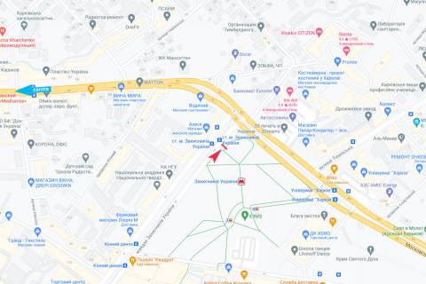Видеоборд A у Харкові, 6x3  просп. Героїв Харкова (Московський) - Молочна (Кірова) вул., м. Захисників України, до центру (ДК "ХЕМЗ", "Кінний Ринок") - 381833 схема