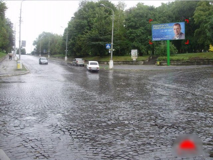 Билборд B в Каменец-Подольском, 6x3  південно-східна сторона перехрестя вул. Кн. Коріатовичів - вул. Шевченка фото 1