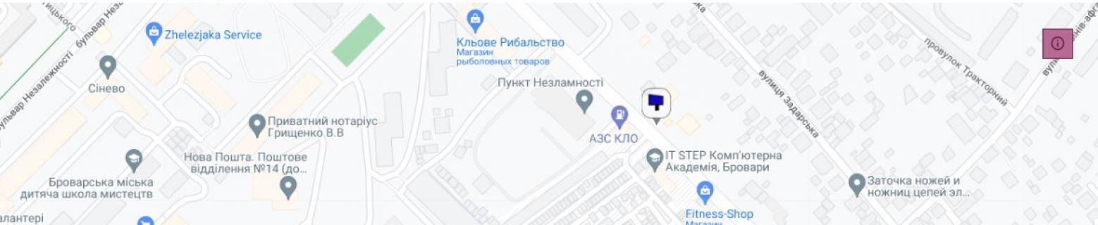 Билборд A в Бровары, 3x6  ул. Симона Петлюры 12-A схема