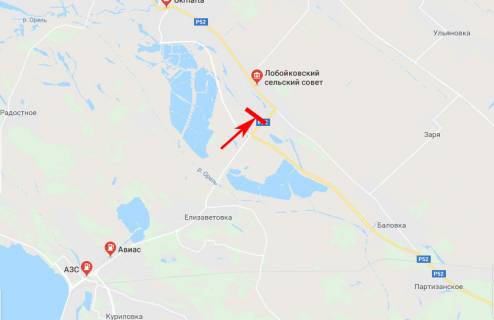 Билборд B в Лобойківці, 3x6  с. Лобойківка, розв'язка в сторону смт Царичанка, смт Магдалинівка схема