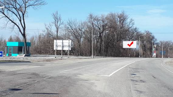 Billboard B in Zaporizhzhya highway, 3x6  trasa Moskva-Simferopol', v'izd v Zaporizza, pam'atnik avtomobilistam Photo 1
