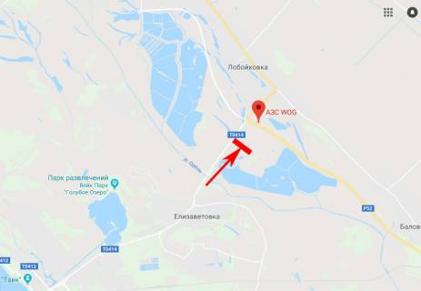 Билборд A в Лобойківці, 3x6  с. Лобойківка, напрям в сторону смт Царичанки, перед АЗС схема