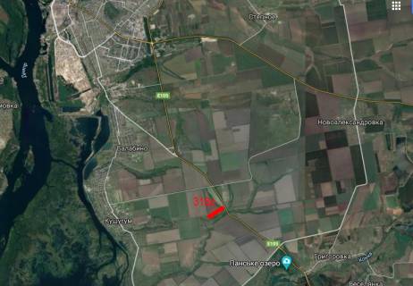 Билборд A в трассах Запорожья, 3x6  Симферопільська траса, виїзд в сторону м. Василівка схема