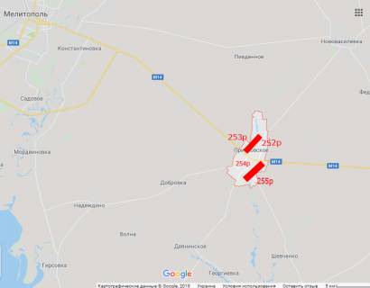 Билборд B в Приазовском, 3x6  траса Мелітополь - Приморськ - Бердянськ схема
