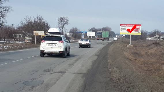Билборд A в Петриковке, 3x6  Царичанка - Дніпро, в сторону м. Царичанка, с. Петриківка фото 1