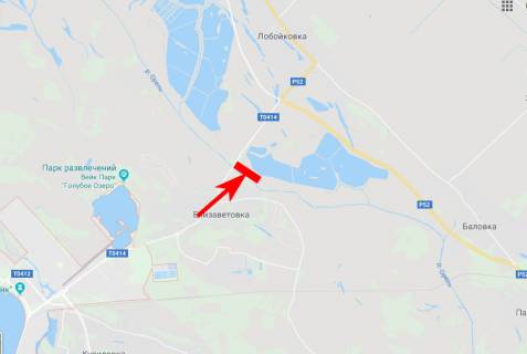 Билборд A в Єлизаветівці, 3x6  с. Єлизаветівка, напрям в смт Царичанка, смт Магдалинівка схема
