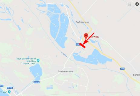 Билборд B в Єлизаветівці, 3x6  с. Єлизаветівка, р. Оріль, напрям до м. Кам'янське схема