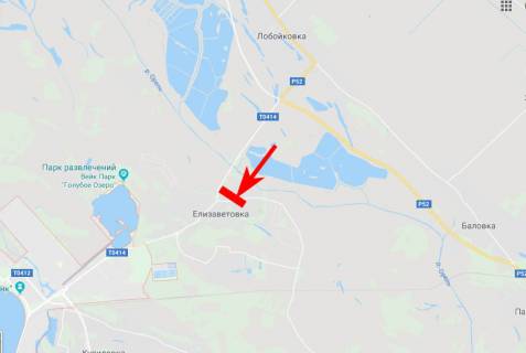 Билборд B в Єлизаветівці, 3x6  с. Єлизаветівка, напрям в м. Кам'янське схема
