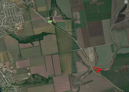Билборд B в трассах Запорожья, 3x6  Симферопільська траса, АЗС ВОГ, виїзд в сторону м. Василівка схема