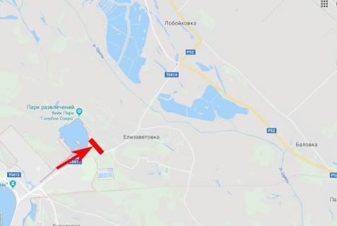 Билборд B в Єлизаветівці, 3x6  виїзд із міста в сторону с. Єлизаветівка, смт Царичанка, смт Магдалинівка схема