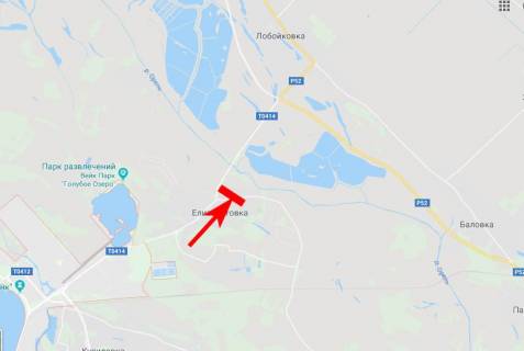 Билборд A в Єлизаветівці, 3x6  с. Єлизаветівка, напрям в смт Царичанка, смт Магдалинівка схема
