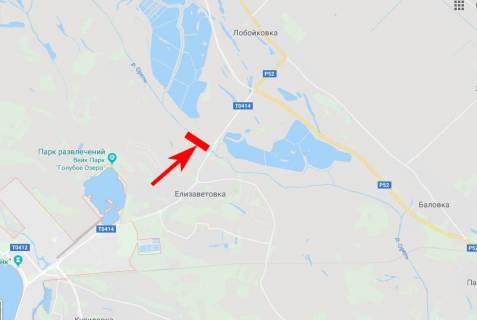 Билборд B в Єлизаветівці, 3x6  с. Єлизаветівка, напрям в смт Царичанка, смт Магдалинівка схема