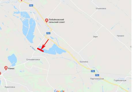 Билборд B в Лобойківці, 3x6  с. Лобойківка, розв'язка в сторону смт Царичанка, смт Магдалинівка схема