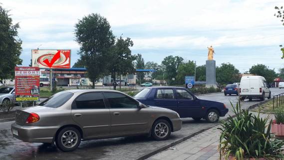 Билборд B в Токмаке, 3x6  перехрестя вул. Шевченка та вул. Карла Маркса, автостанція фото 1