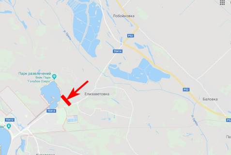 Билборд A в Запорожье, 3x6  в'їзд до м. Кам'янське схема