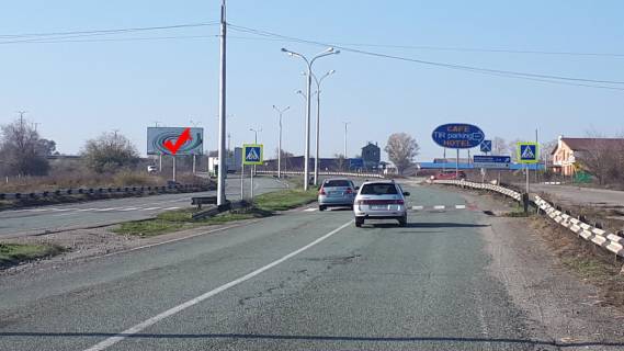 Билборд B в Світлогорську, 3x6  Криворізьке шосе - на повороті до с. Кринички, с. Світлогірське, в сторону м. Кривий Ріг фото 1