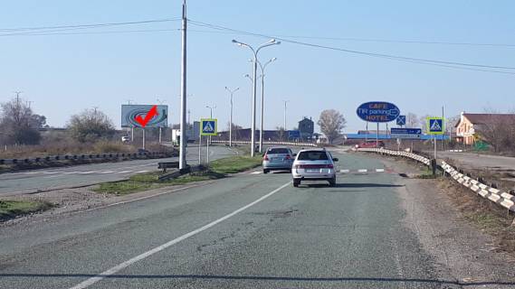 Билборд B в Криничках, 3x6  Криворізьке шосе - на повороті до с. Кринички, с. Світлогірське, в сторону м. Кривий Ріг фото 1