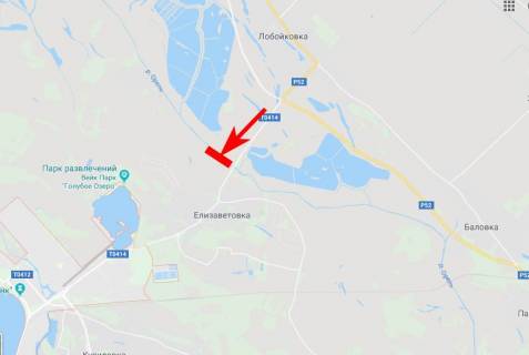 Білборд, Бігборд (Борд)  A у Єлизаветівці, 3x6  с. Єлизаветівка, напрям в м. Кам'янське схема