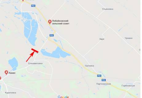 Билборд B в Єлизаветівці, 3x6  с. Єлизаветівка, р. Оріль, напрям до м. Дніпро схема