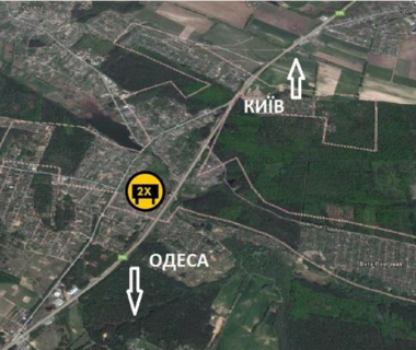 Мегаборд A в Киев-Одесса М05, 36x12  21,000 км автомагистрали Киев-Одесса-А схема
