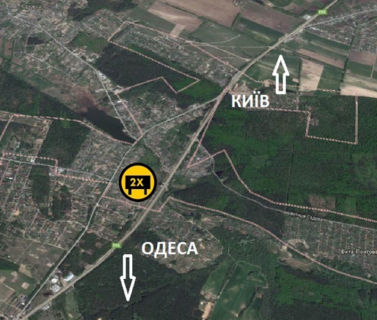 Мегаборд A в Юровке, 36x12  20,000 км автомагистрали Киев-Одесса-А схема