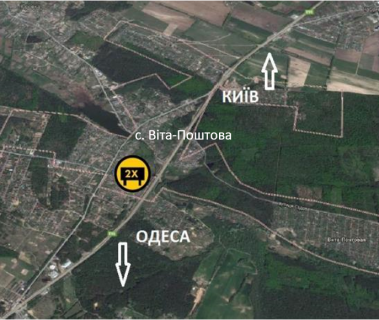 Мегаборд B у Киев-Одесса М05, 36x12  20,000 км автомагістралі Київ-Одеса-Б схема