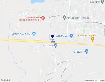 Билборд B в Полтаве Полтава трасса Киев-Харьков поворот на МЕТРО Б схема